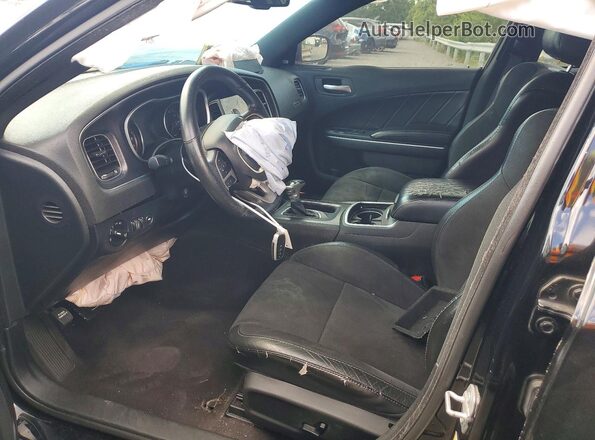 2C3CDXJG5JH224811 2018 DODGE CHARGER Black წინა სალონის ხედი