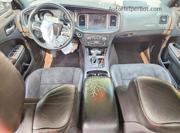 2C3CDXJG5JH224811 2018 DODGE CHARGER Black წინა პანელის ხედი