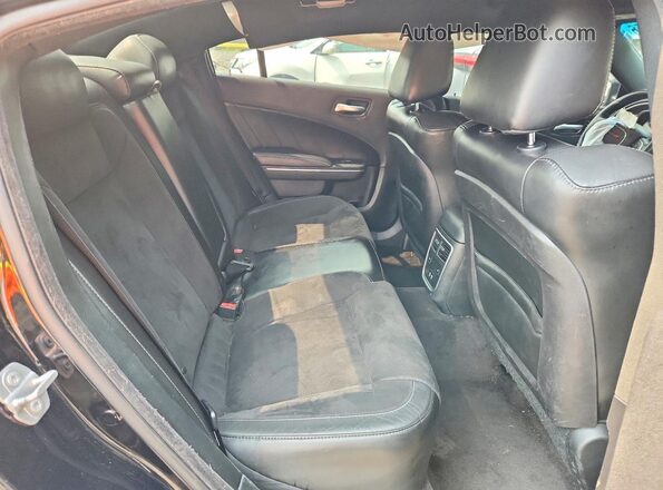 2C3CDXJG5JH224811 2018 DODGE CHARGER Black უკანა სავარძლების ხედი