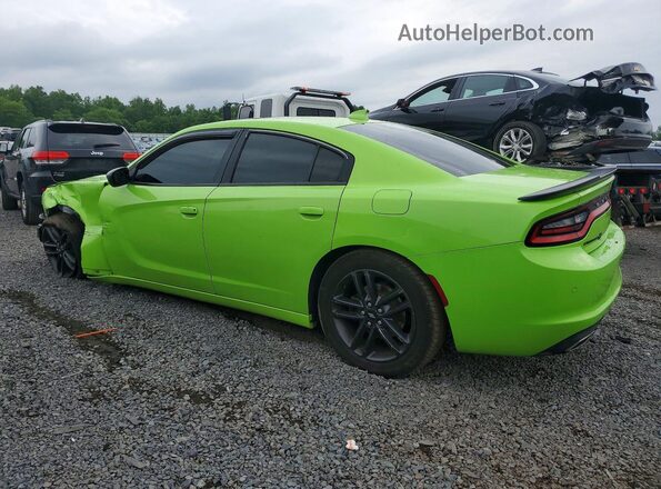 2C3CDXJG5KH653996 2019 DODGE CHARGER Green Rear left