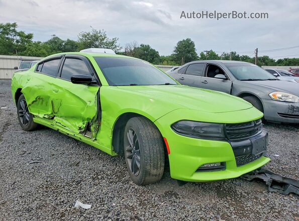 2C3CDXJG5KH653996 2019 DODGE CHARGER Green Front right
