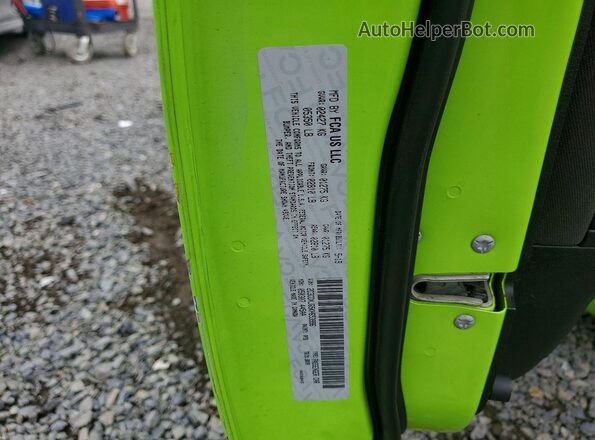 2C3CDXJG5KH653996 2019 DODGE CHARGER Green Engine compartment view