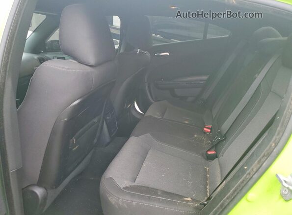 2C3CDXJG5KH653996 2019 DODGE CHARGER Green Rear seats view