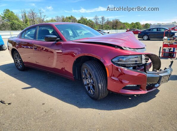 2C3CDXJG6JH140075 2018 DODGE CHARGER Burgundy Delantero derecho