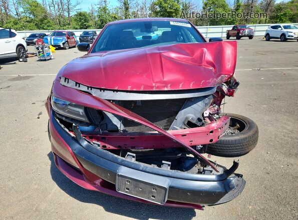 2C3CDXJG6JH140075 2018 DODGE CHARGER Burgundy Vista frontal