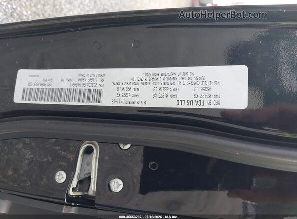 2C3CDXJG6LH102641 2020 DODGE CHARGER Black Widok komory silnika