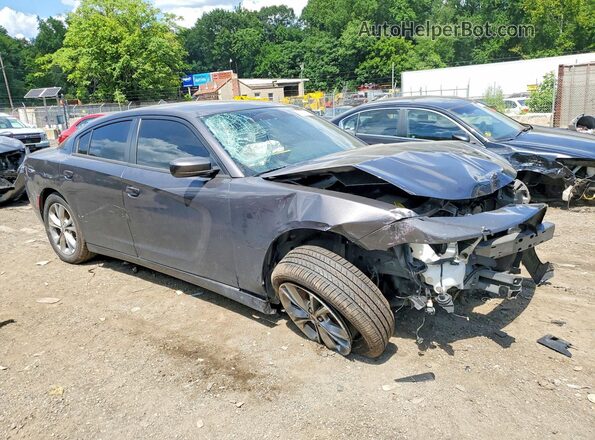 2C3CDXJG6MH549133 2021 DODGE CHARGER Gray Delantero derecho