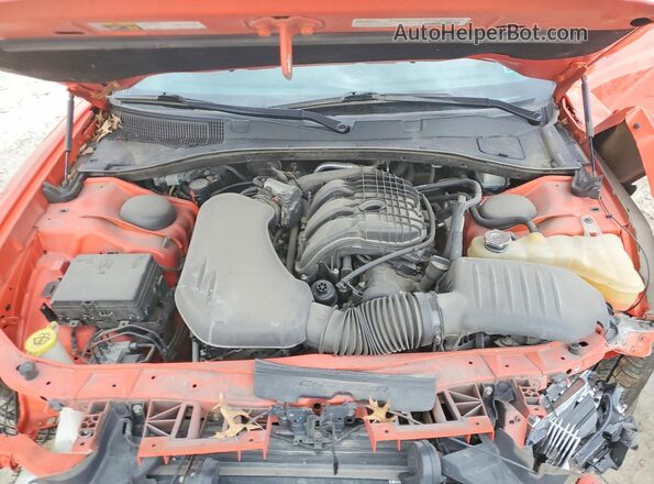 2C3CDXJG7GH341797 2016 DODGE CHARGER Orange Rear interior view
