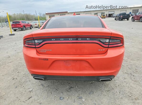 2C3CDXJG7GH341797 2016 DODGE CHARGER Orange Rear view