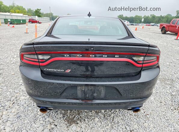 2C3CDXJG7JH189396 2018 DODGE CHARGER Black Widok z tyłu