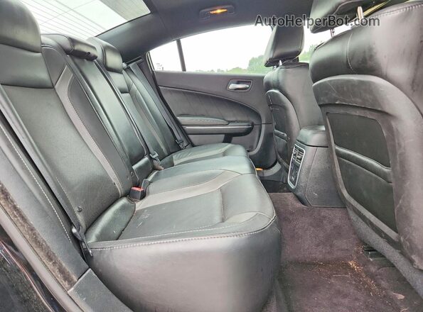 2C3CDXJG7JH189396 2018 DODGE CHARGER Black Widok tylnych siedzeń