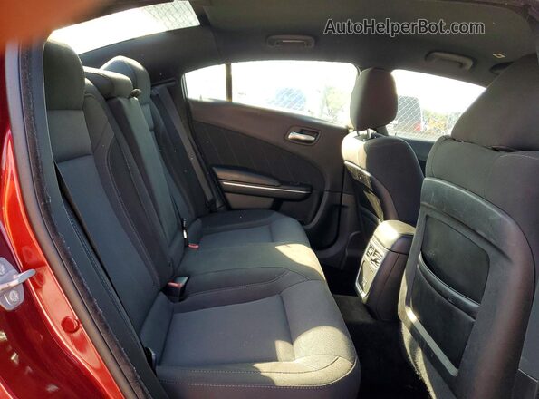 2C3CDXJG7JH316728 2018 DODGE CHARGER Burgundy Вид задніх сидінь