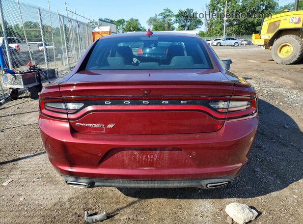 2C3CDXJG7JH316728 2018 DODGE CHARGER Burgundy Вид ззаду