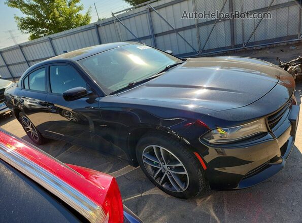 2C3CDXJG7KH611829 2019 DODGE CHARGER Black Przód prawy
