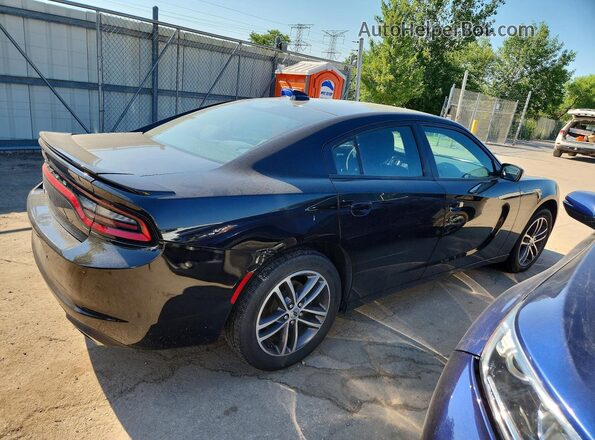 2C3CDXJG7KH611829 2019 DODGE CHARGER Black Tył prawy
