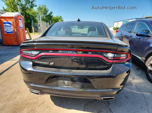 2C3CDXJG7KH611829 2019 DODGE CHARGER Black Widok z tyłu
