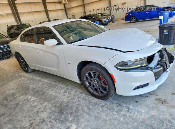 2C3CDXJG8JH136304 2018 DODGE CHARGER Белый Передняя правая четверть