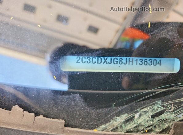 2C3CDXJG8JH136304 2018 DODGE CHARGER Белый Вид подкапотного пространства