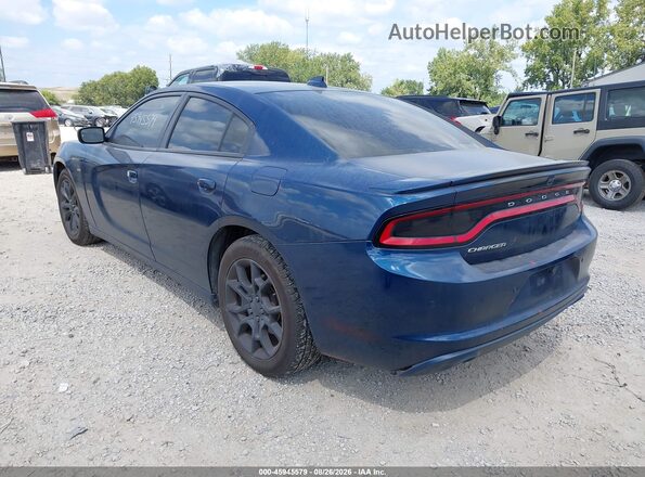 2C3CDXJG8JH235625 2018 DODGE CHARGER Blue Tył lewy