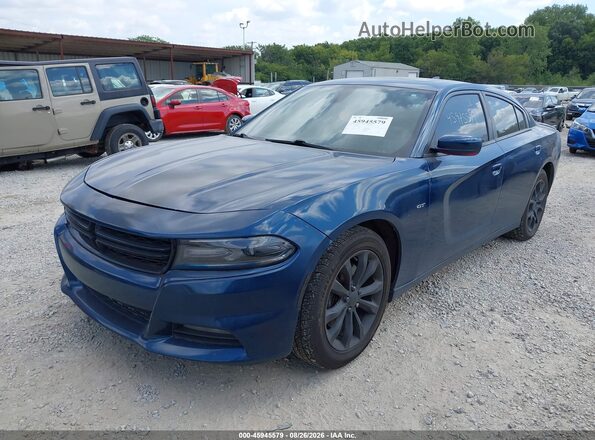 2C3CDXJG8JH235625 2018 DODGE CHARGER Blue Przód lewy
