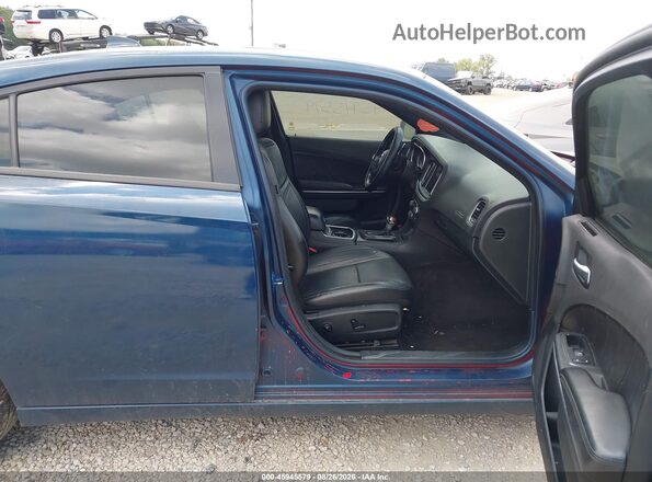 2C3CDXJG8JH235625 2018 DODGE CHARGER Blue Widok wnętrza z przodu