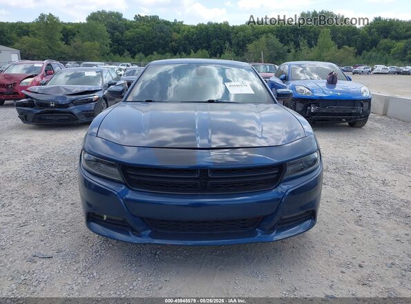 2C3CDXJG8JH235625 2018 DODGE CHARGER Blue Widok zestawu wskaźników