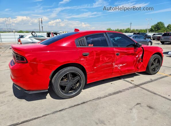 2C3CDXJG8JH316544 2018 DODGE CHARGER Red Задня права чверть