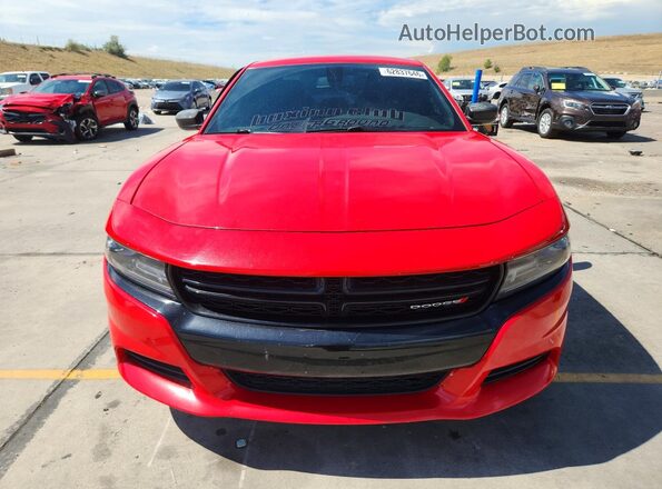 2C3CDXJG8JH316544 2018 DODGE CHARGER Red Вид спереду