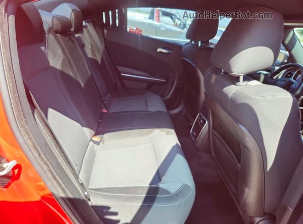 2C3CDXJG8JH316544 2018 DODGE CHARGER Red Вид задніх сидінь