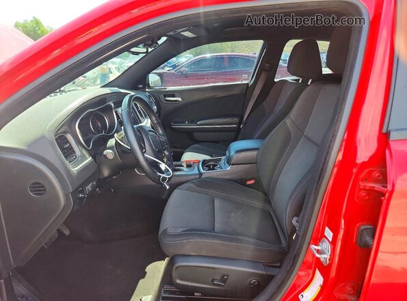 2C3CDXJG8JH316544 2018 DODGE CHARGER Red Вид салону спереду
