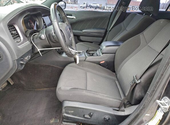 2C3CDXJG8JH330721 2018 DODGE CHARGER Серый Вид салона спереди