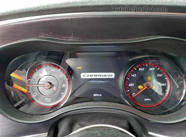2C3CDXJG8JH330721 2018 DODGE CHARGER Серый Вид щитка приборов