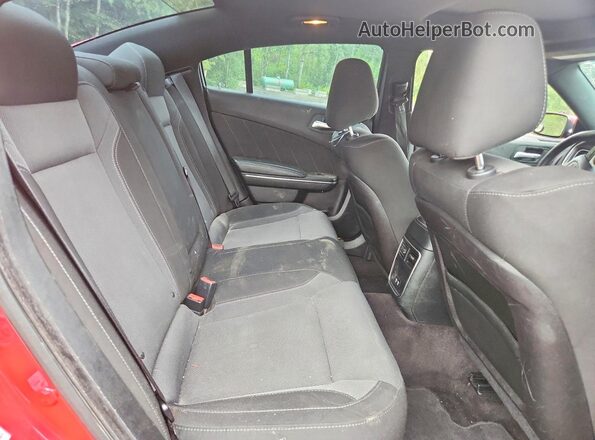 2C3CDXJG9GH259943 2016 DODGE CHARGER Red უკანა სავარძლების ხედი