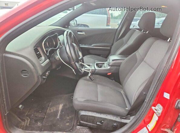 2C3CDXJG9GH259943 2016 DODGE CHARGER Red წინა სალონის ხედი