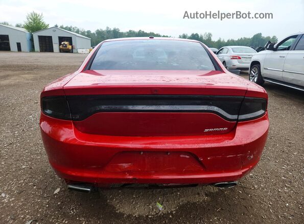 2C3CDXJG9GH259943 2016 DODGE CHARGER Red უკანა ხედი