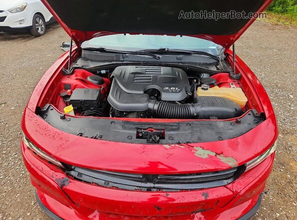2C3CDXJG9GH259943 2016 DODGE CHARGER Red უკანა სალონის ხედი