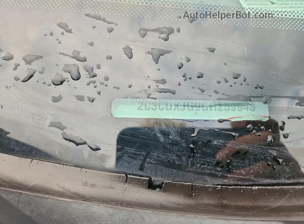 2C3CDXJG9GH259943 2016 DODGE CHARGER Red ძრავის განყოფილების ხედი