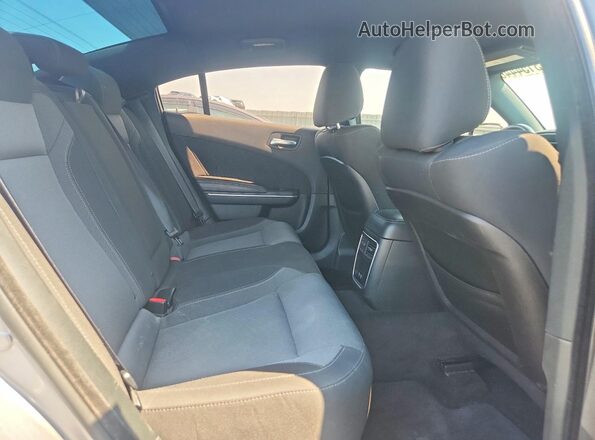 2C3CDXJG9JH281660 2018 DODGE CHARGER Silver Rear seats view