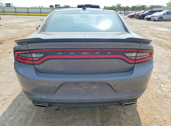 2C3CDXJG9JH307738 2018 DODGE CHARGER Gray Rear view