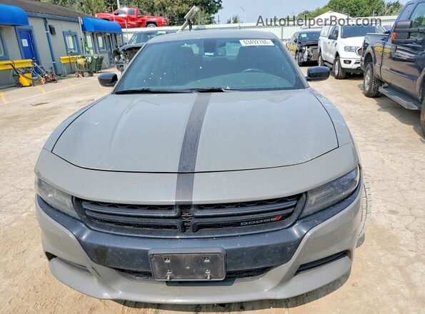 2C3CDXJG9JH307738 2018 DODGE CHARGER Gray Front view