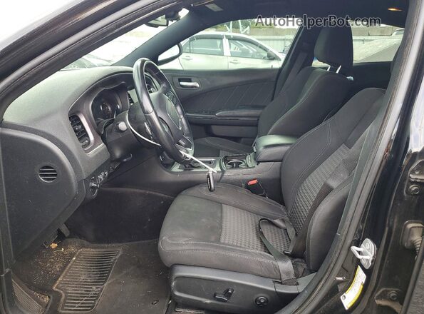 2C3CDXJG9JH316827 2018 DODGE CHARGER Черный Вид салона спереди