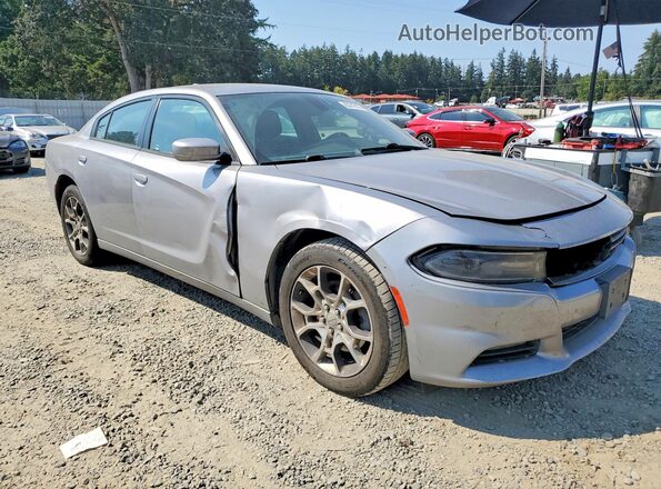 2C3CDXJGXGH206166 2016 DODGE CHARGER Silver Przód prawy