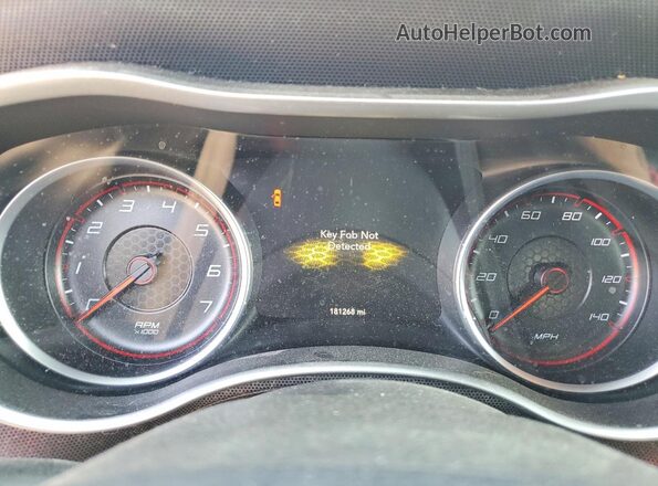 2C3CDXJGXGH206166 2016 DODGE CHARGER Silver Widok zestawu wskaźników