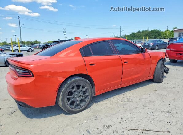 2C3CDXJGXHH518134 2017 DODGE CHARGER Orange Հետևի աջ