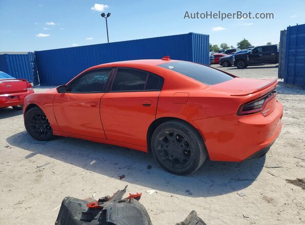 2C3CDXJGXHH518134 2017 DODGE CHARGER Orange Հետևի ձախ