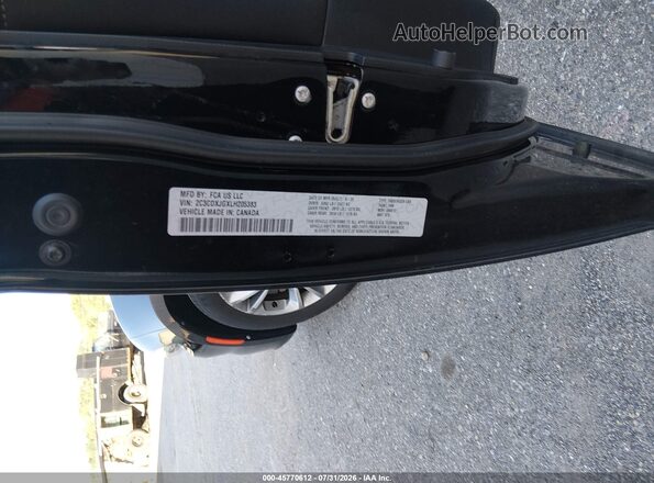 2C3CDXJGXLH205383 2020 DODGE CHARGER Черный Вид подкапотного пространства