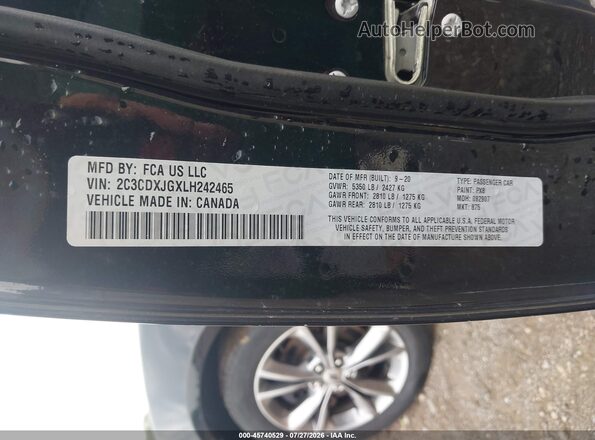 2C3CDXJGXLH242465 2020 DODGE CHARGER Black Vista del compartimento del motor