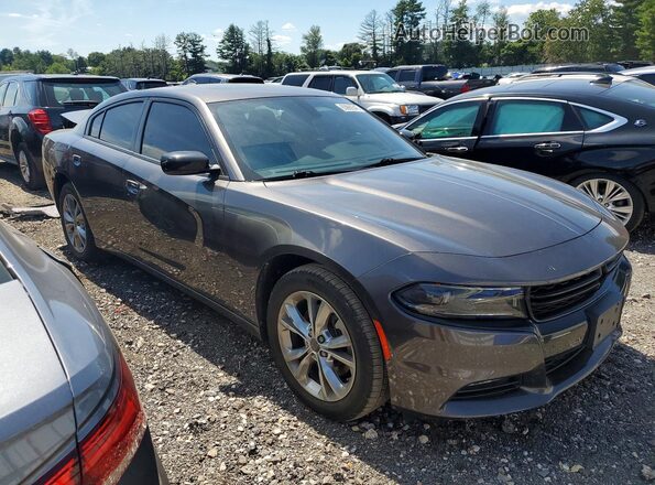 2C3CDXJGXPH567137 2023 DODGE CHARGER Gray Przód prawy