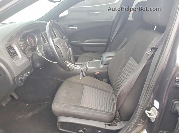 2C3CDXJGXPH567137 2023 DODGE CHARGER Gray Widok wnętrza z przodu