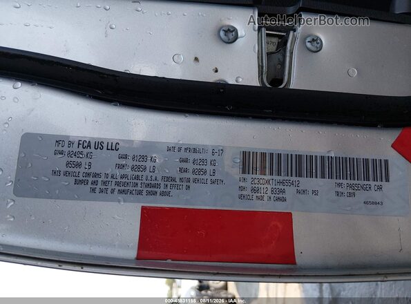 2C3CDXKT1HH655412 2017 DODGE CHARGER Gray Շարժիչի բաժամունքի տեսք